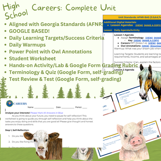 MSHS. Careers- Unit (6 days)