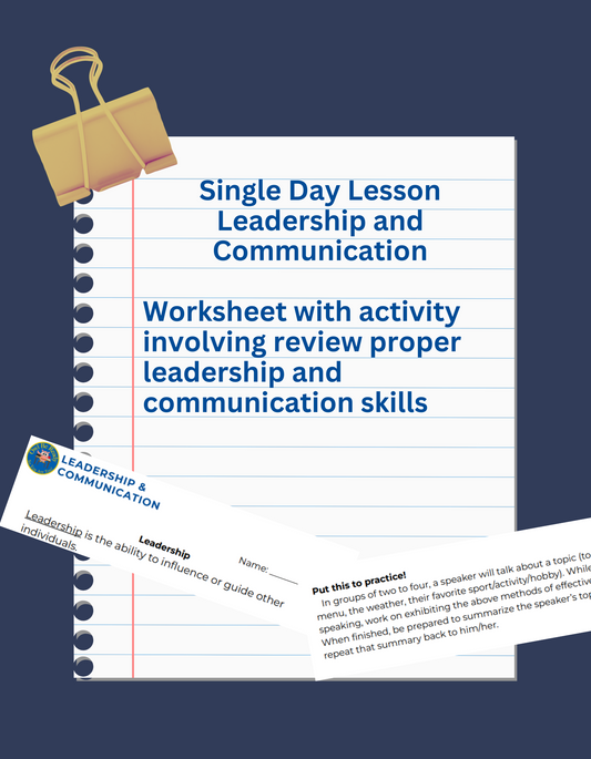 Leadership & Communication worksheet & activity